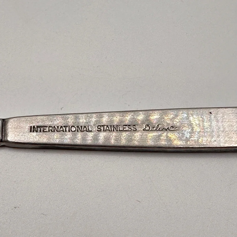 International Stainless Deluxe‎ Norse Butter Spreader Flatware Knife 6.5